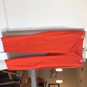 Fun + stylish bright orange slacks